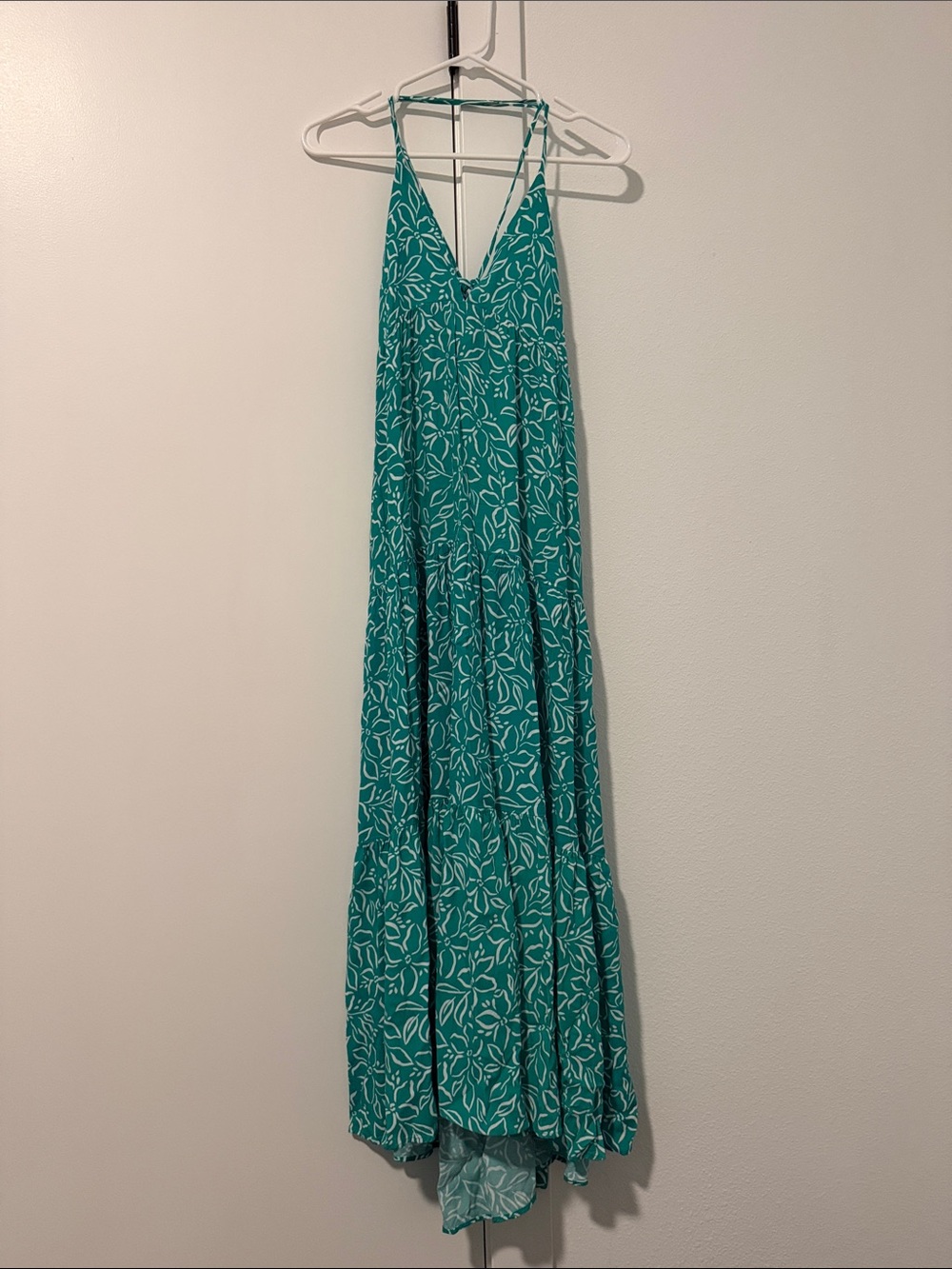Teal Boho Chic Maxi Dress